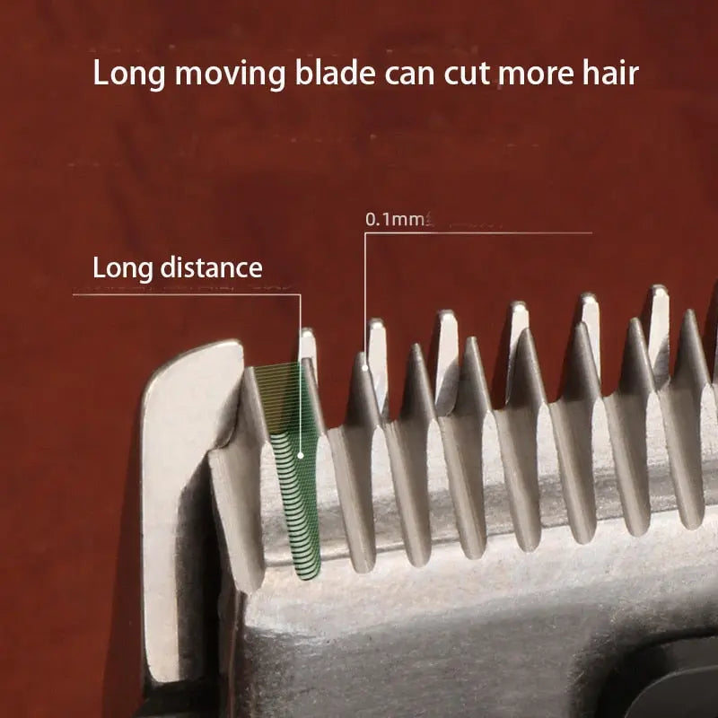 Kemei KM-1892 Cordless Professional Fade Hair Clipper for Barbershop Electric Trimmer Mower Hollow Blade 2000mAh Li-on Battery - HAB 