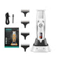 vgr electric hair trimmer cordless rechargeable hair clipper haircut beard trimmer 10W oil head clipper white metal LED oil head - HAB 