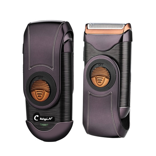 Portable Charge Electric Shaver Men Reciprocating Beard Trimmer 3D Floating Single Blade Razor Sideburns Trimmer + Spare Blade - HAB