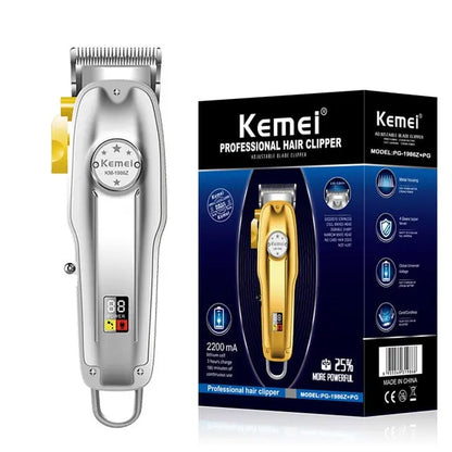 Kemei Men Professional All Metal Hair Clipper Barber Haircut Kits Combos 0mm Hair Trimmer KM-1997 KM-1949 KM-1102 KM-1986 - HAB 