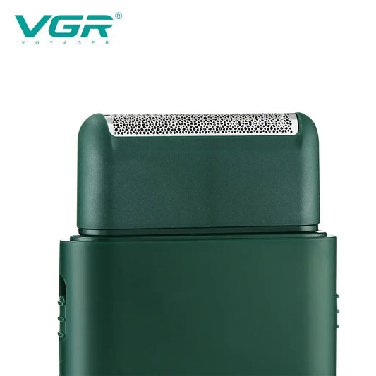 VGR V390   Electric Shave Car Shaver Portable Shaver Men's Electric Mini Shaver Push White Reciprocating Shave VGR V-390 - HAB 