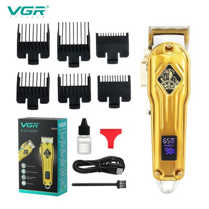 VGR 267 Hair Clipper Professional Barber New Digital Display Electric  Metal Clipper  Trimmer For Men For Hair VGR V267 - HAB 