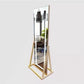 LED net red hairdressing mirror table barber shop special mirror simple cabinet one hair salon single-sided floor mirror - HAB 