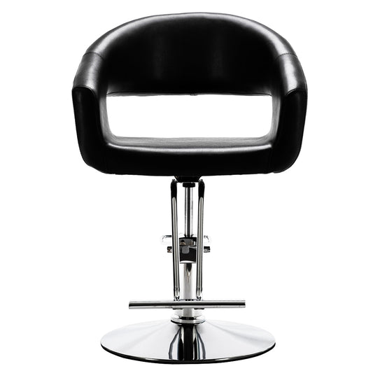 US Warehouse HC184B High-End Hair Salon Barber Chair Classic Volume of The Back Chair Black In Stock - HAB