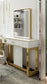 Barber shop mirror table hairdressing shop mirror cabinet integrated hair salon special photo studio makeup mirror - HAB 