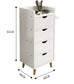 Barber shop tool cabinet hair salon special tool table hairdresser rack drawer mirror cabinet small hair cutting cabinet - HAB 