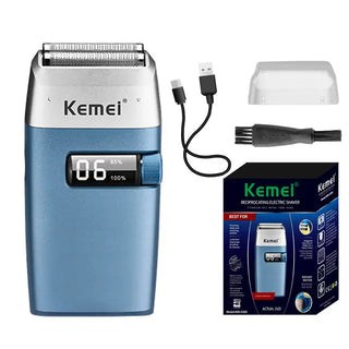 Kemei Electric Shaver For Men - Washable Rechargeable Beard Trimmer & Body Shaver